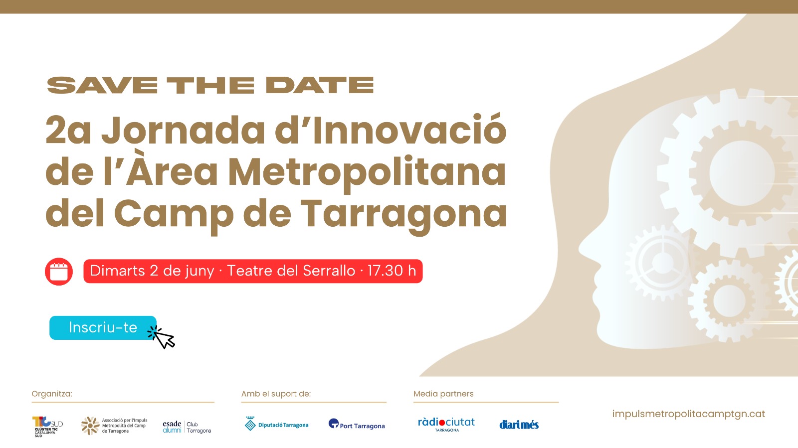Inscripcions obertes! 2a Jornada d'Innovació de l'Àrea Metropolitana del Camp de Tarragona